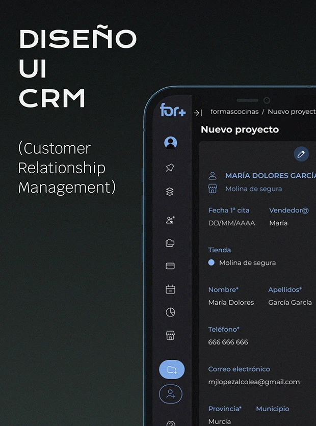 Diseño de interfaz CRM